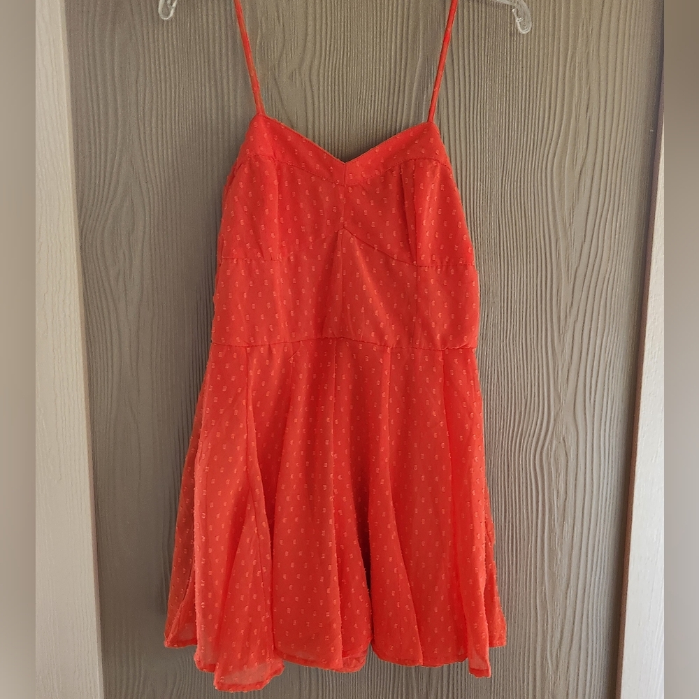 Japna orange Romper Sundress
